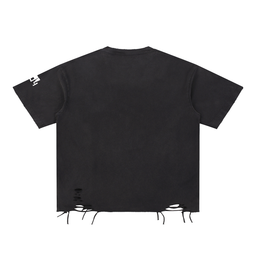 1804 Vintage Raw-Hem Tee — Washed White | Haiti Edition