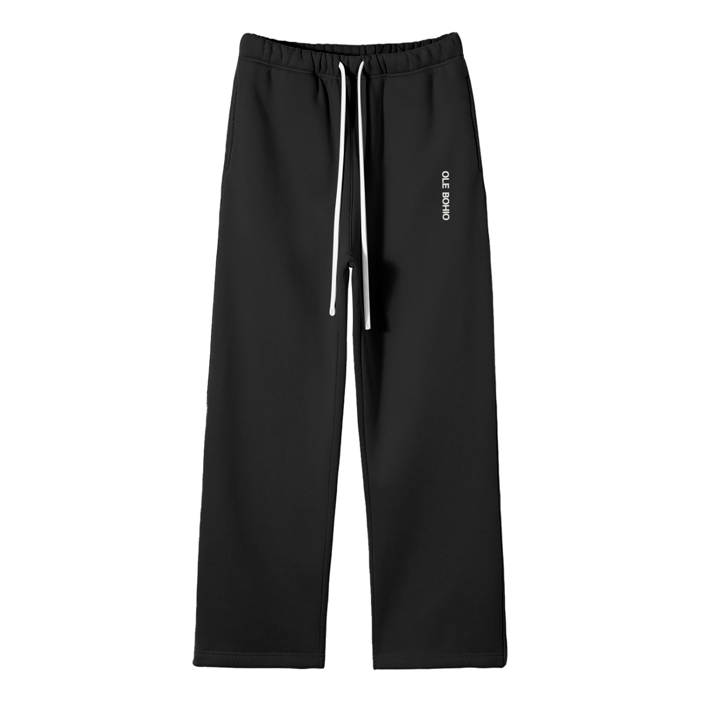 Unisex Solid Color Fleece Straight Leg Pants