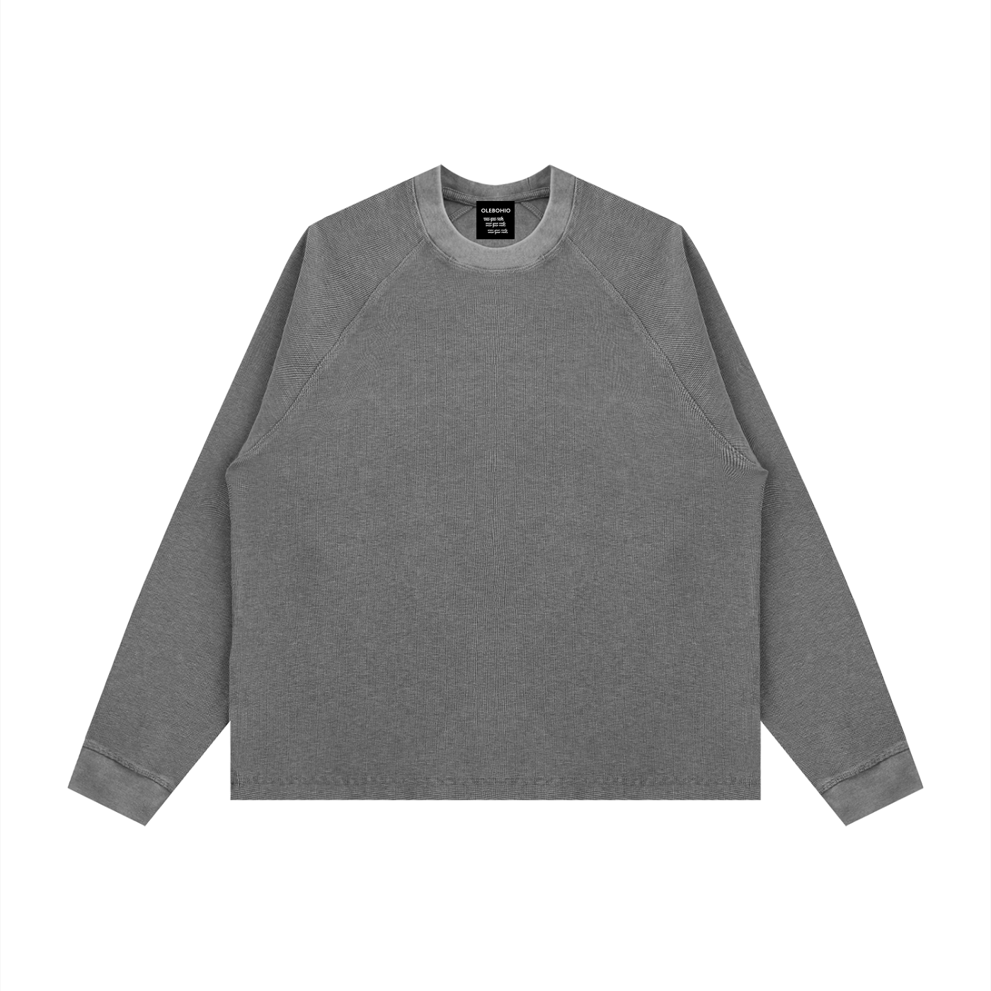 Lanbi Heritage Waffle Tee — Heavyweight Oversized