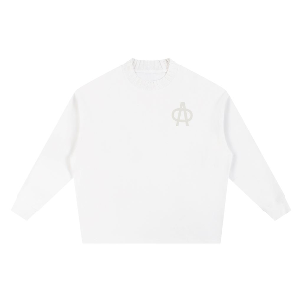 Knitted Round Neck Oversize Sweatshirt