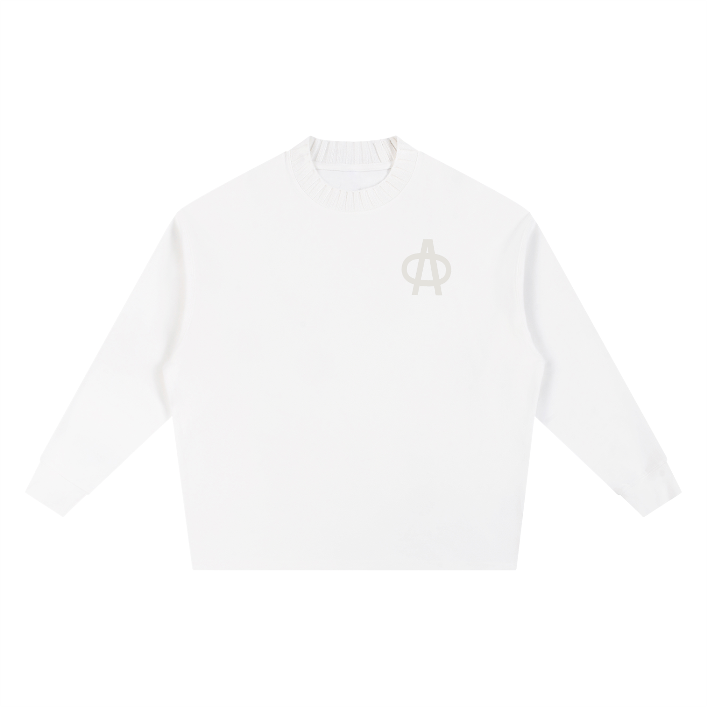 Knitted Round Neck Oversize Sweatshirt