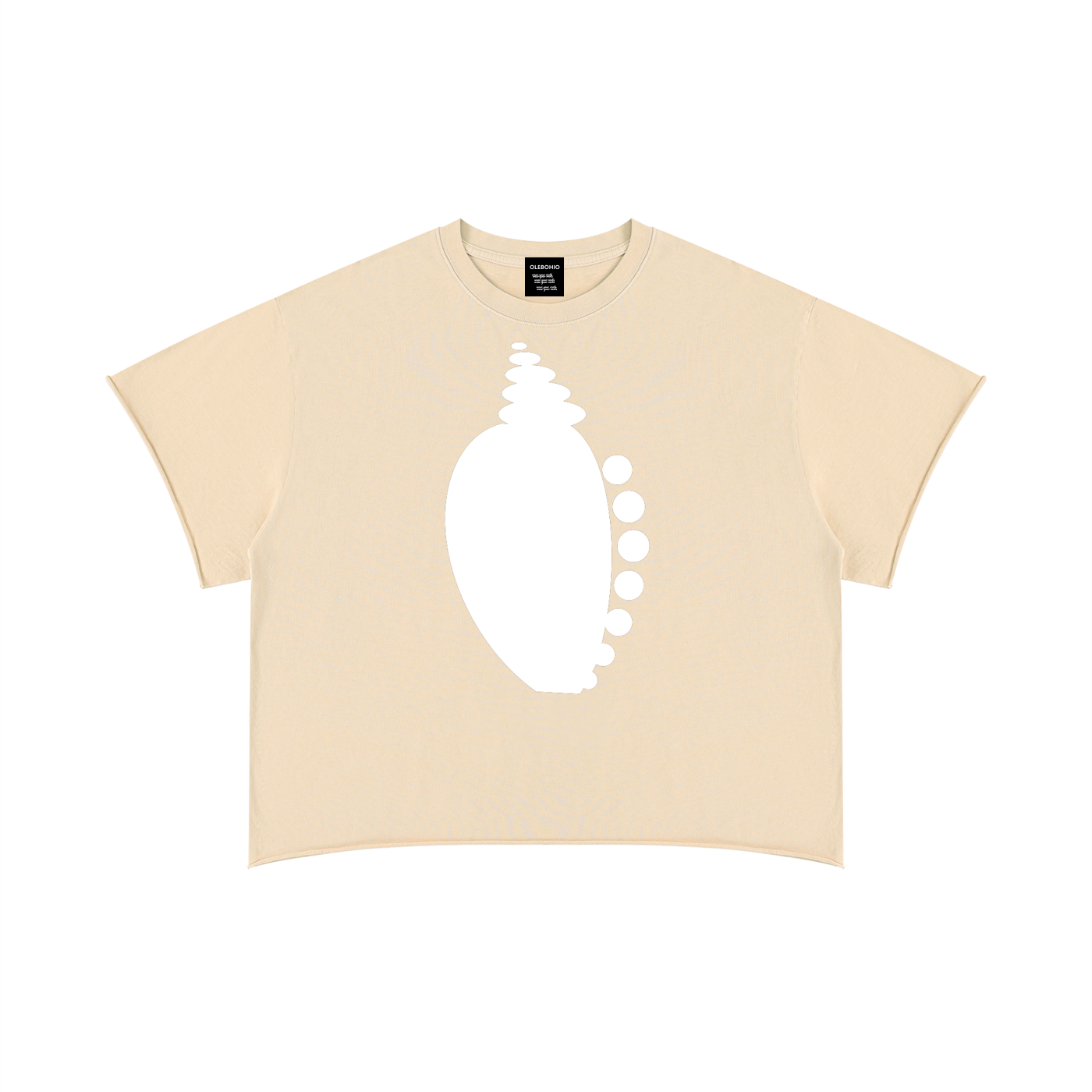 Lanbi  Boxy - Raw Edge tee