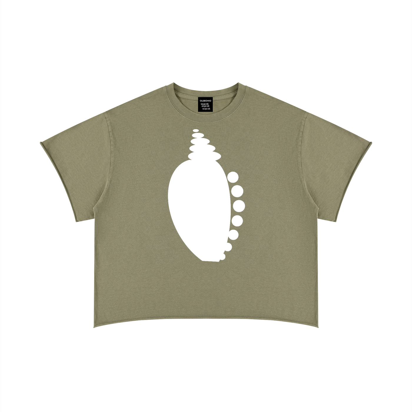 Lanbi  Boxy - Raw Edge tee