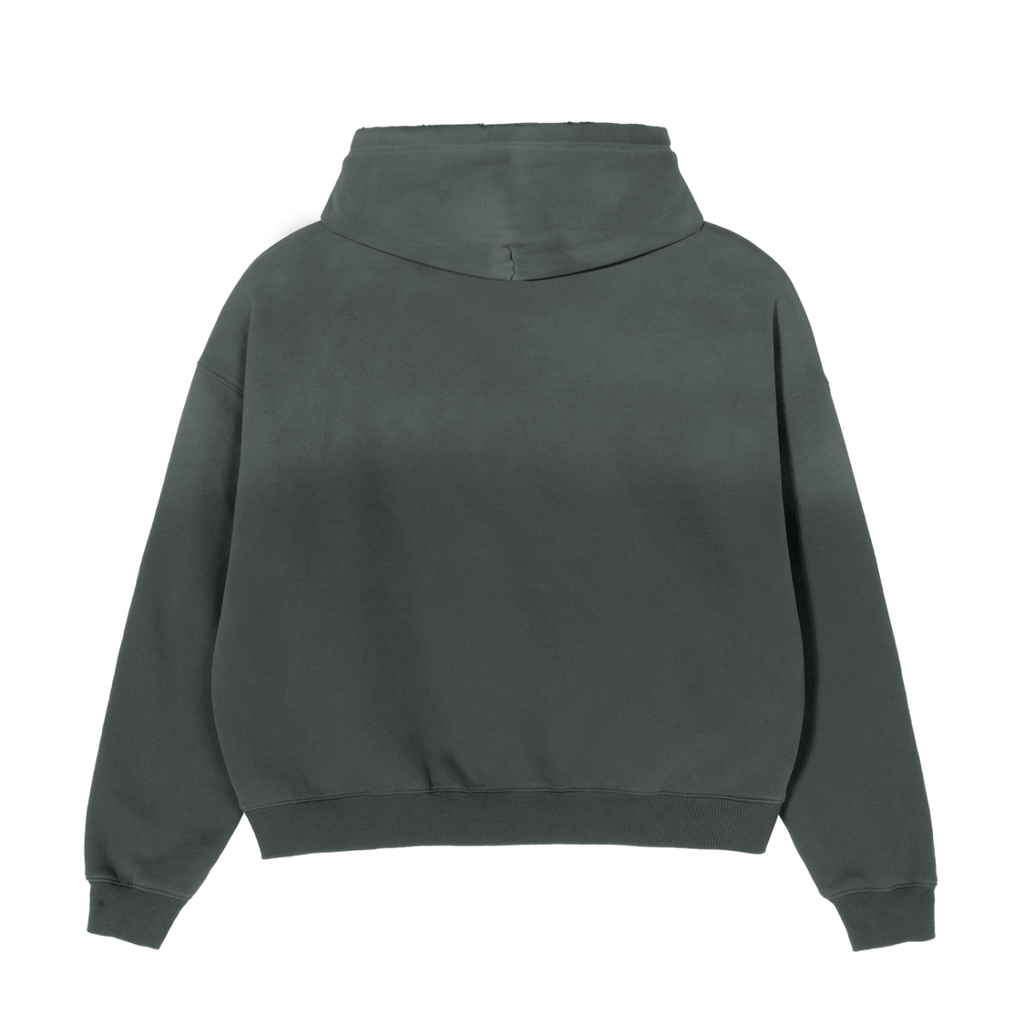 Frayed Sunfade Boxy Fleece Hoodie