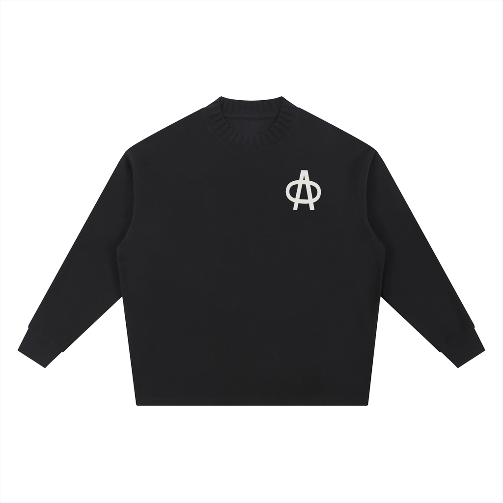 Knitted Round Neck Oversize Sweatshirt