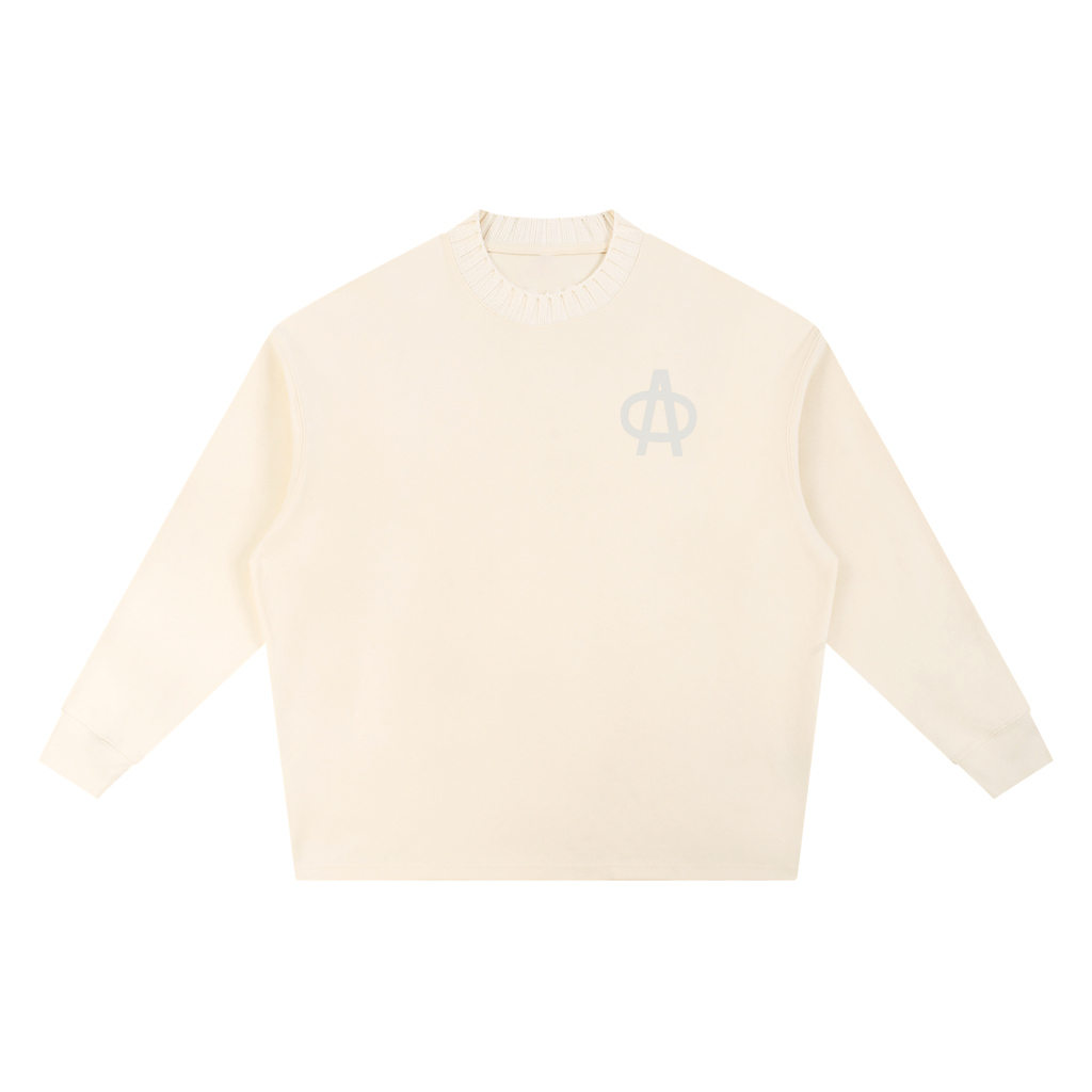 Knitted Round Neck Oversize Sweatshirt