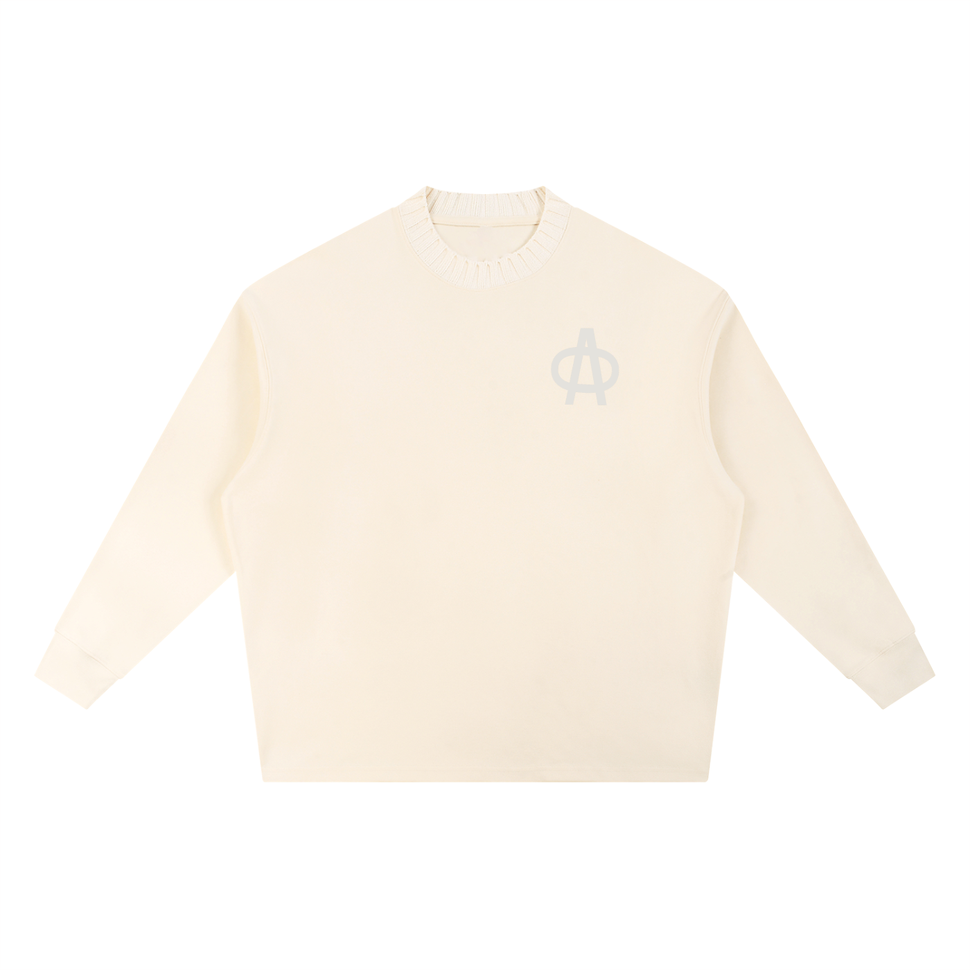 Knitted Round Neck Oversize Sweatshirt