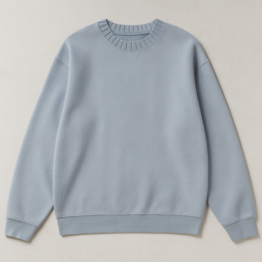 Knitted Round Neck Oversize Sweatshirt