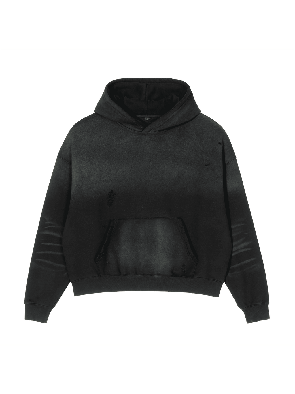 Frayed Sunfade Boxy Fleece Hoodie