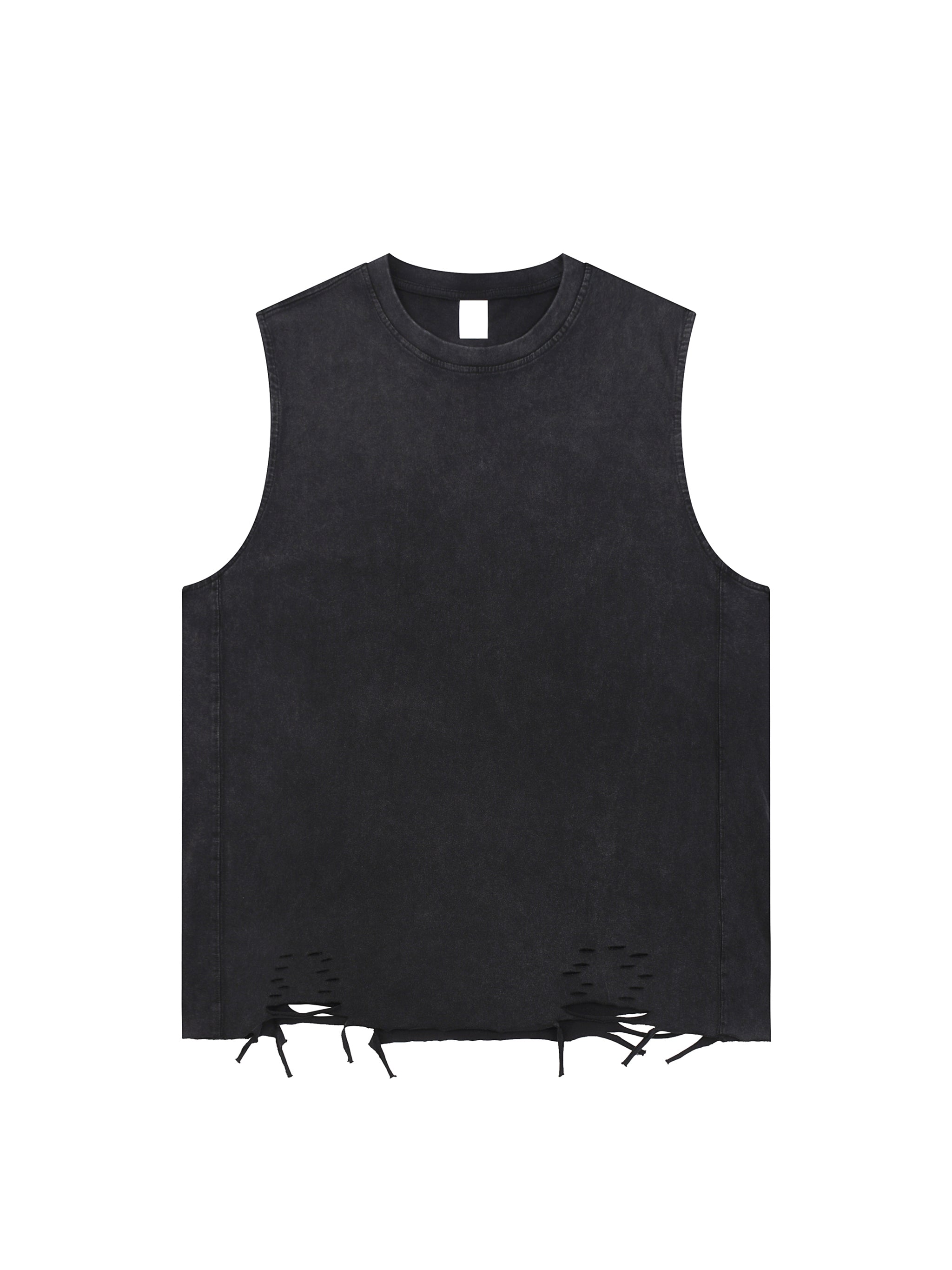 Snow Washed Raw-Hem Tank Top