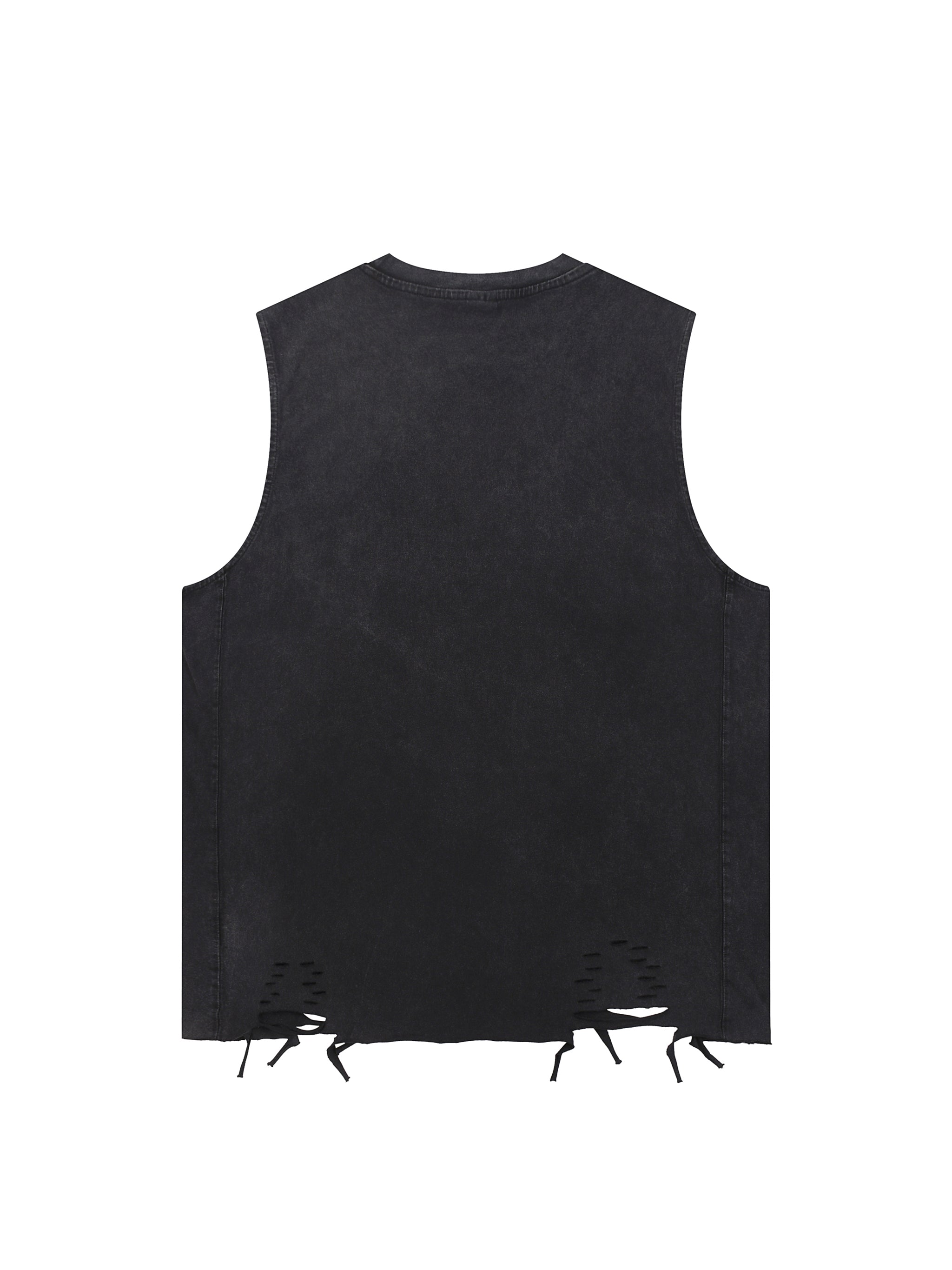 Snow Washed Raw-Hem Tank Top