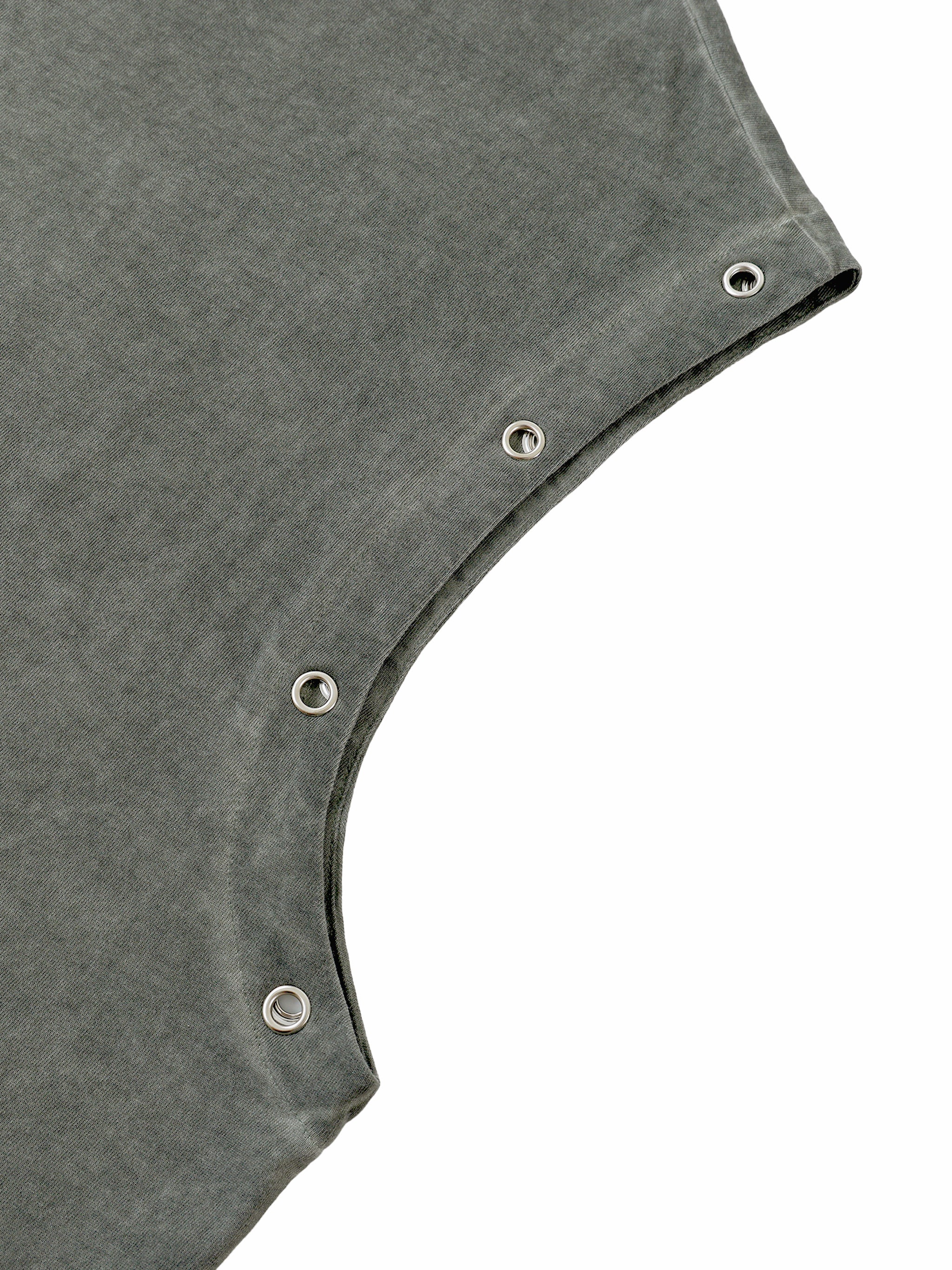 Distressed Grommet Eyelet Tank Top