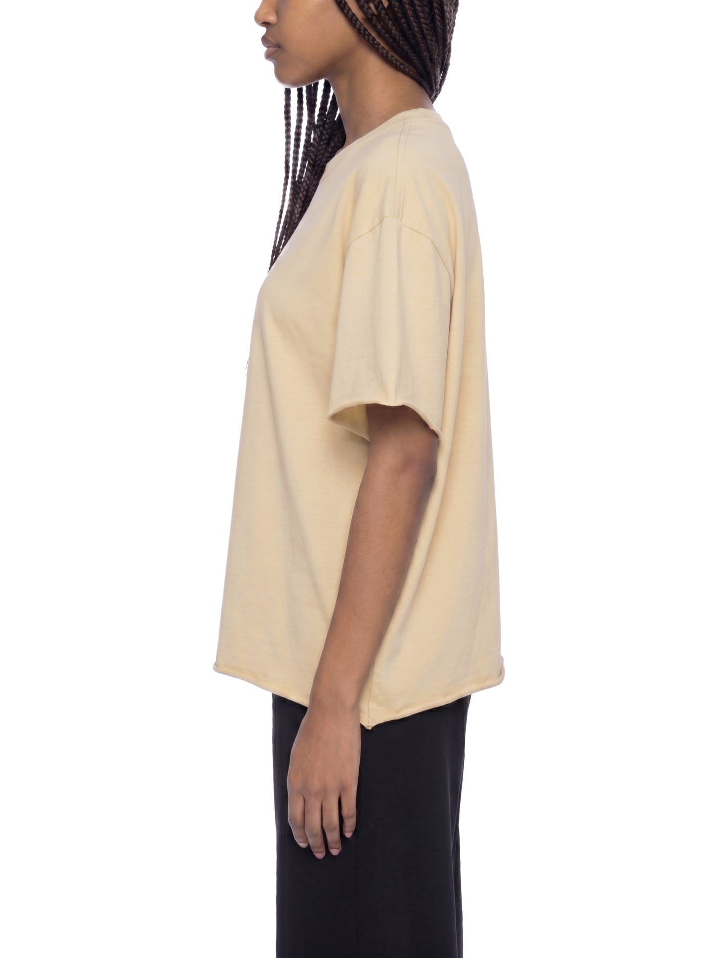 Lanbi  Boxy - Raw Edge tee