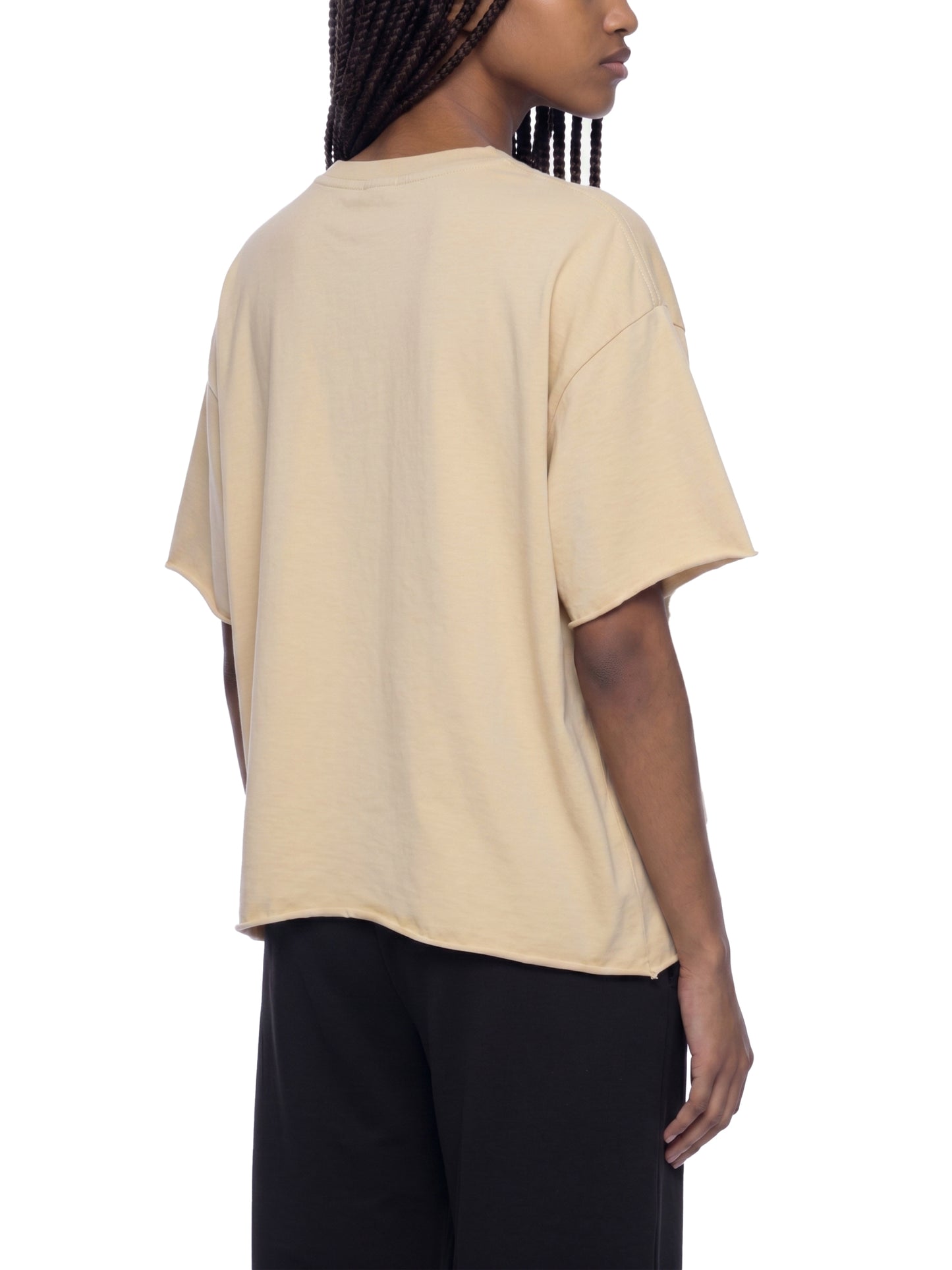 Lanbi  Boxy - Raw Edge tee